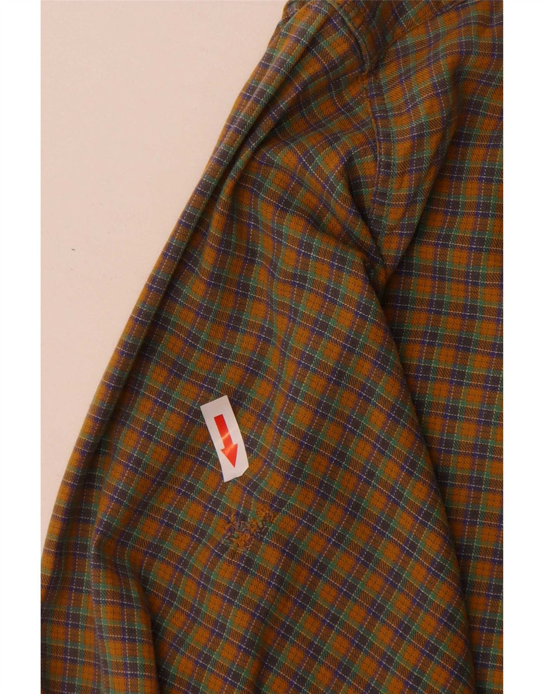 Goose & Gander Mens Flannel Shirt IT 46 Large Brown Check