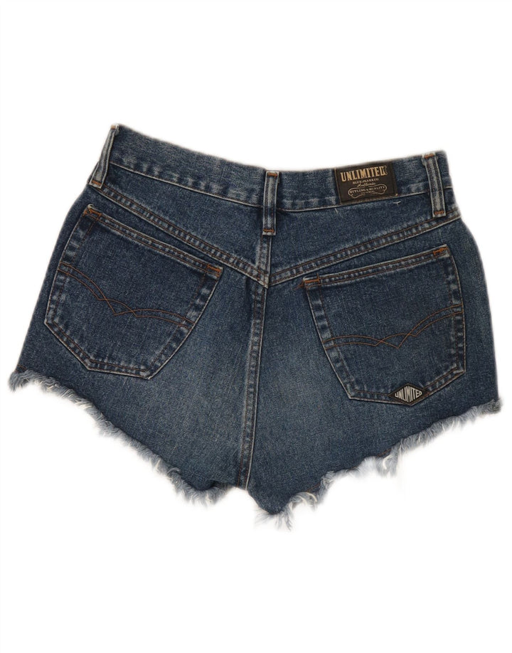 Unlimited Womens Denim Shorts W31 Medium Blue Cotton