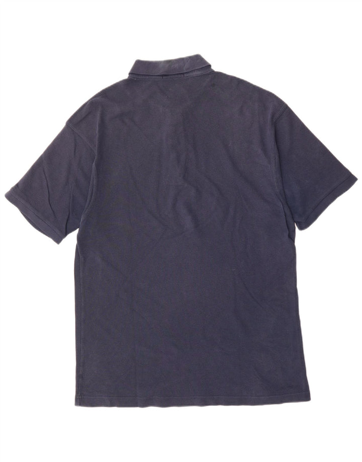 Fred Perry Mens Polo Shirt Large Navy Blue Cotton