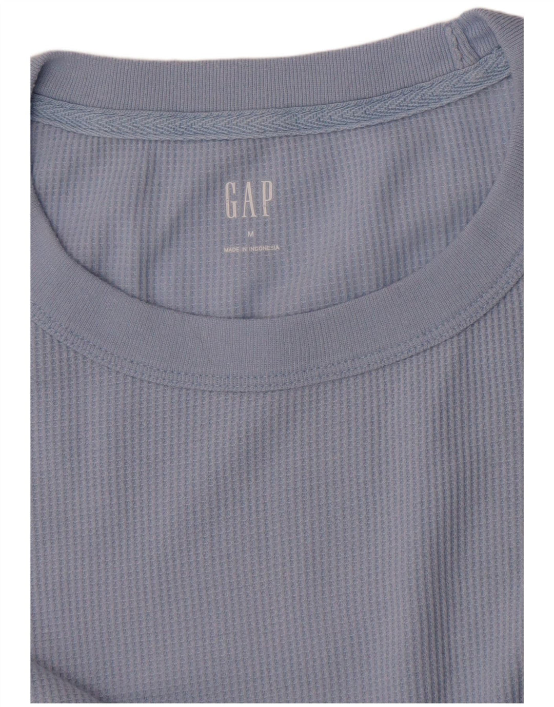 Gap Womens Top Long Sleeve UK 12 Medium Blue