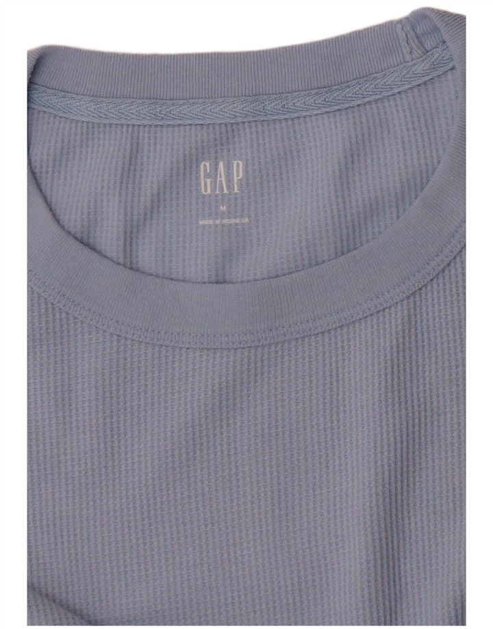 Gap Womens Top Long Sleeve UK 12 Medium Blue
