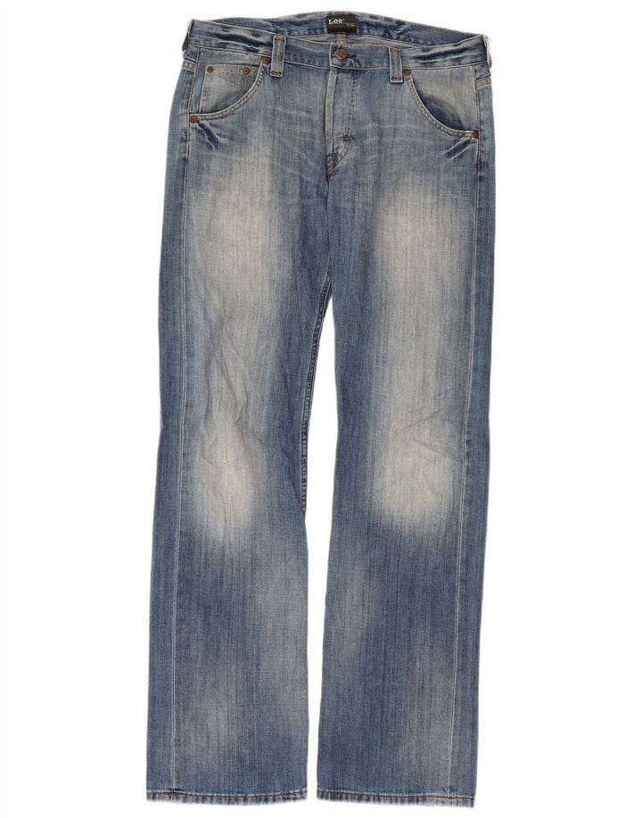 Lee Mens Flint Bootcut Jeans W34 L34 Blue Cotton