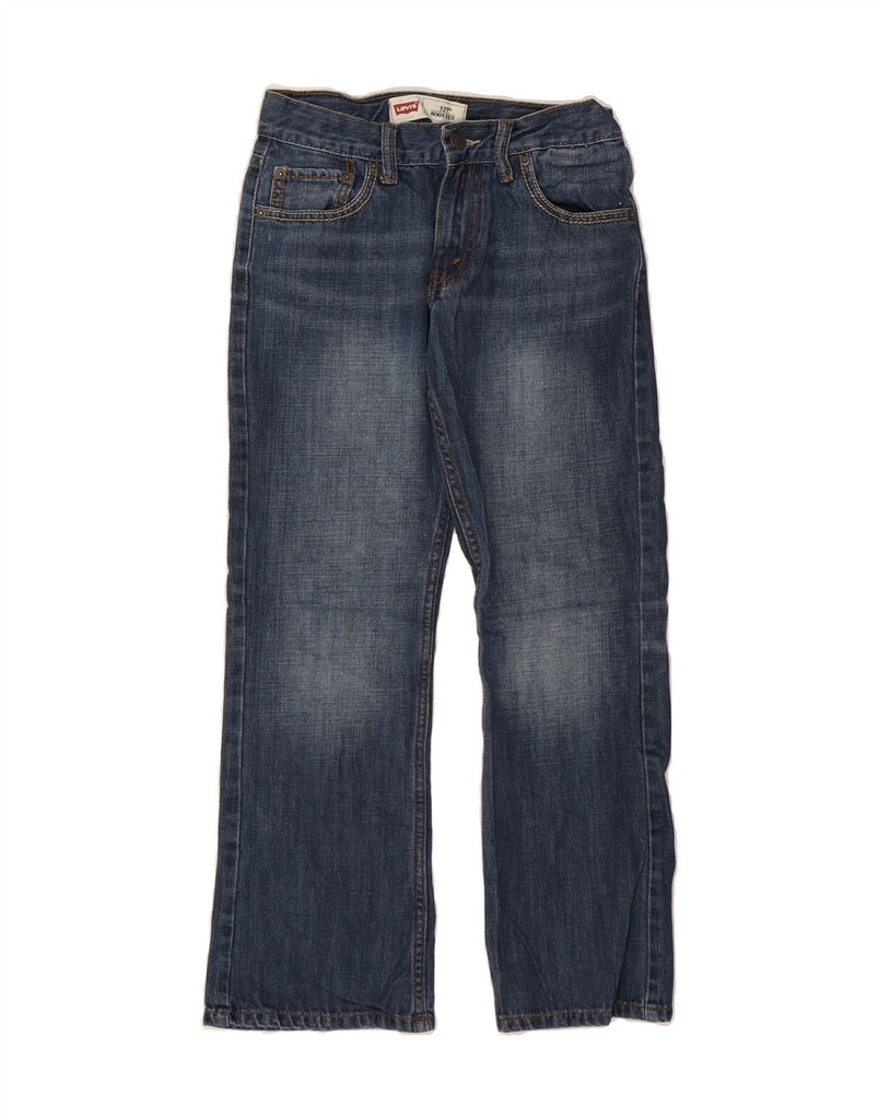 LEVI'S Boys 527 Bootcut Jeans 11-12 Years W26 L26 Blue Cotton Vintage Levi's and Second-Hand Levi's from Messina Hembry 