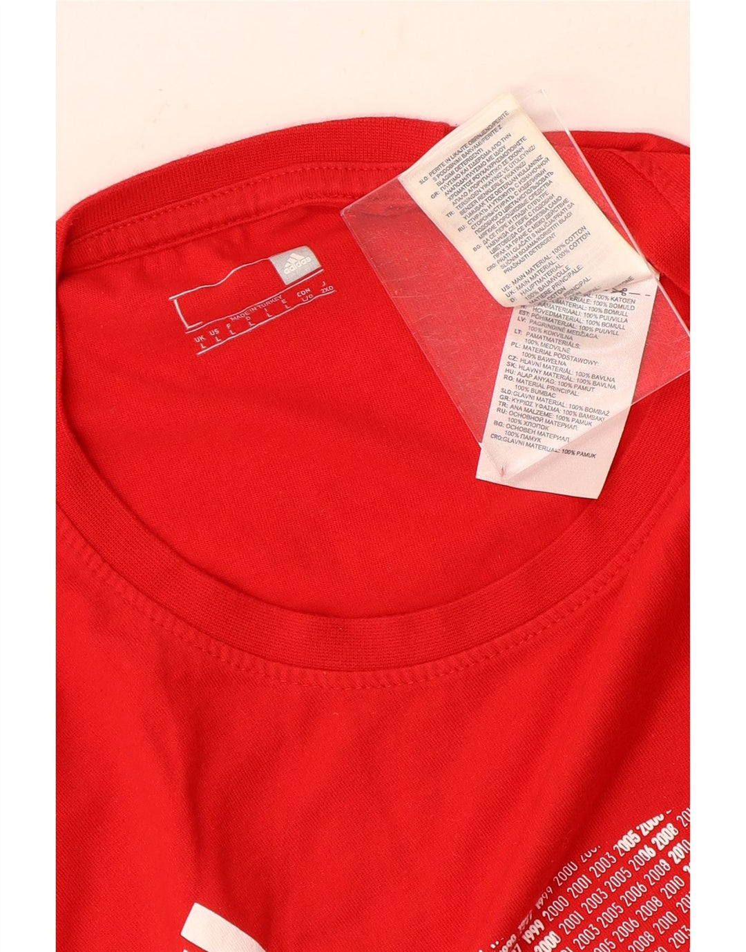 Adidas Mens Graphic T-Shirt Top Large Red