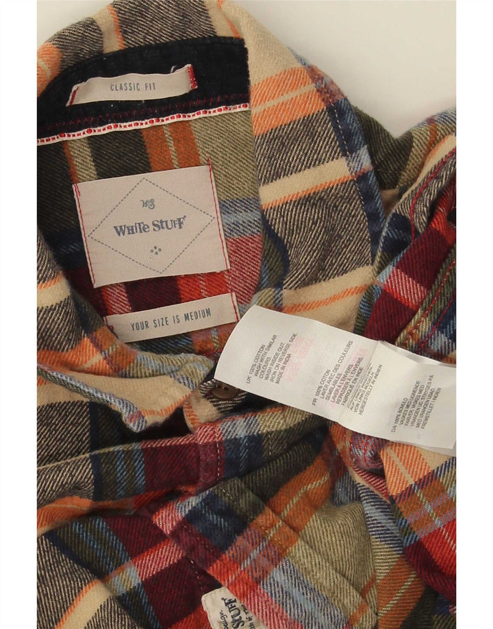 White Stuff Mens Classic Fit Flannel Shirt Medium Multicoloured Check