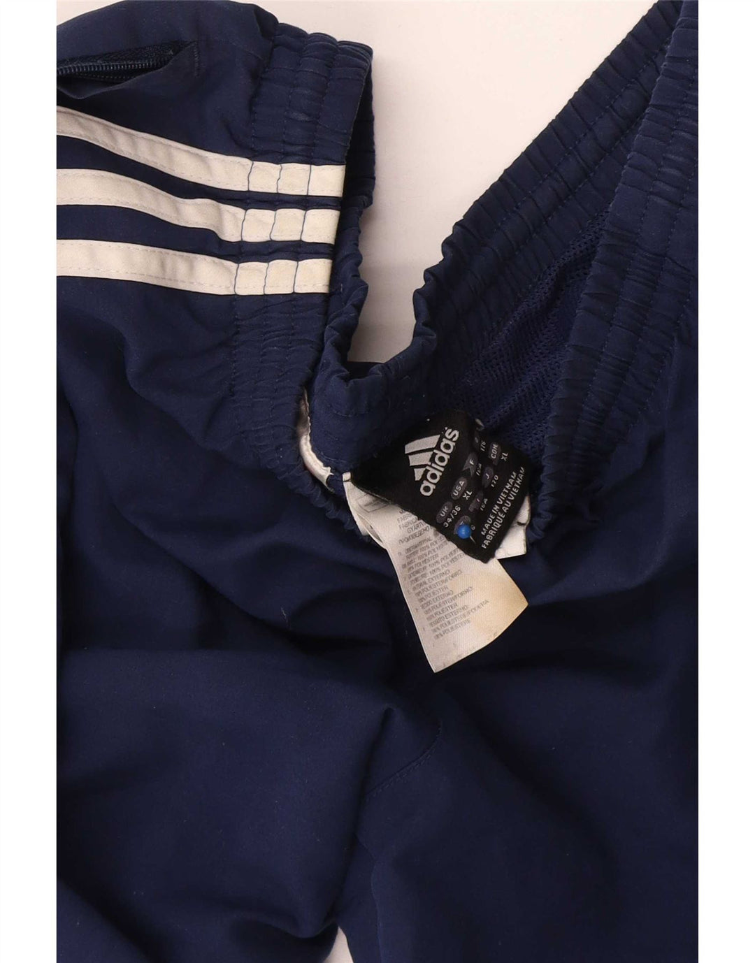 Adidas Boys Tracksuit Trousers Joggers 15-16 Years Navy Blue Polyester