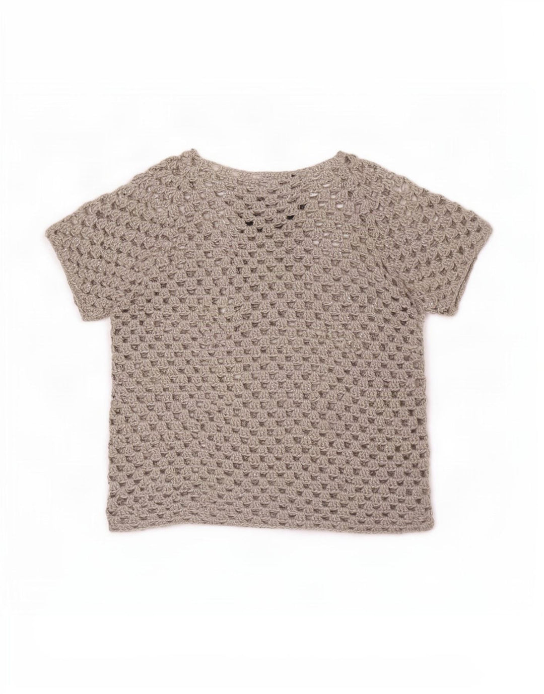 Vintage Womens See Through Blouse Top UK 16 Large Grey Floral