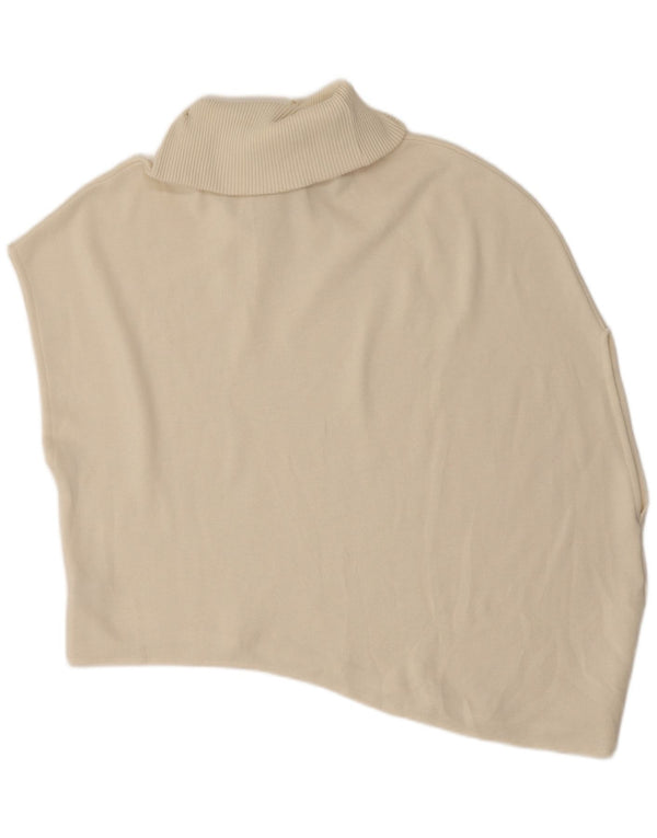 Zara Womens Asymmetric Oversized Vest Tank Top UK 16 Large Off White