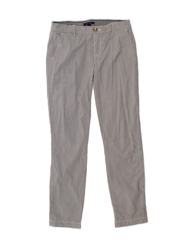 TOMMY HILFIGER Womens Slim Chino Trousers US 4 Small W27 L30 Grey Striped Vintage Tommy Hilfiger and Second-Hand Tommy Hilfiger from Messina Hembry 