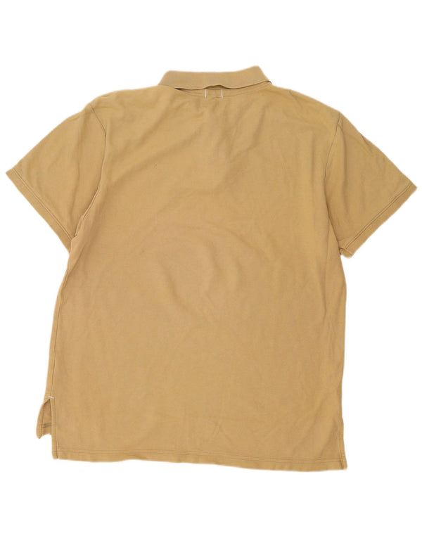 Nike Mens Polo Shirt Large Khaki Cotton