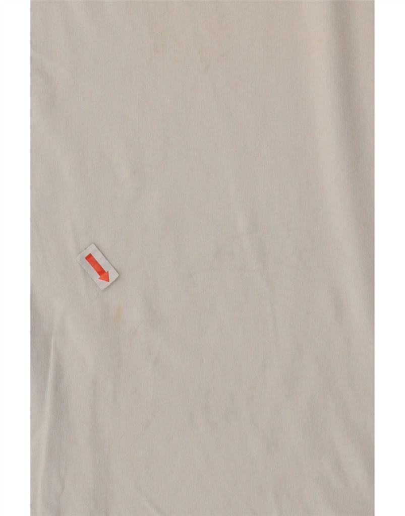 LEVI'S Womens Graphic T-Shirt Top UK 10 Small White Cotton Vintage Levi's and Second-Hand Levi's from Messina Hembry 