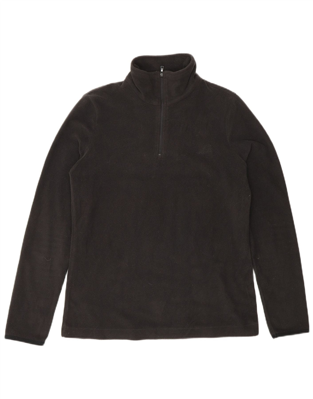 LOTTO Womens Zip Neck Fleece Jumper Small Black