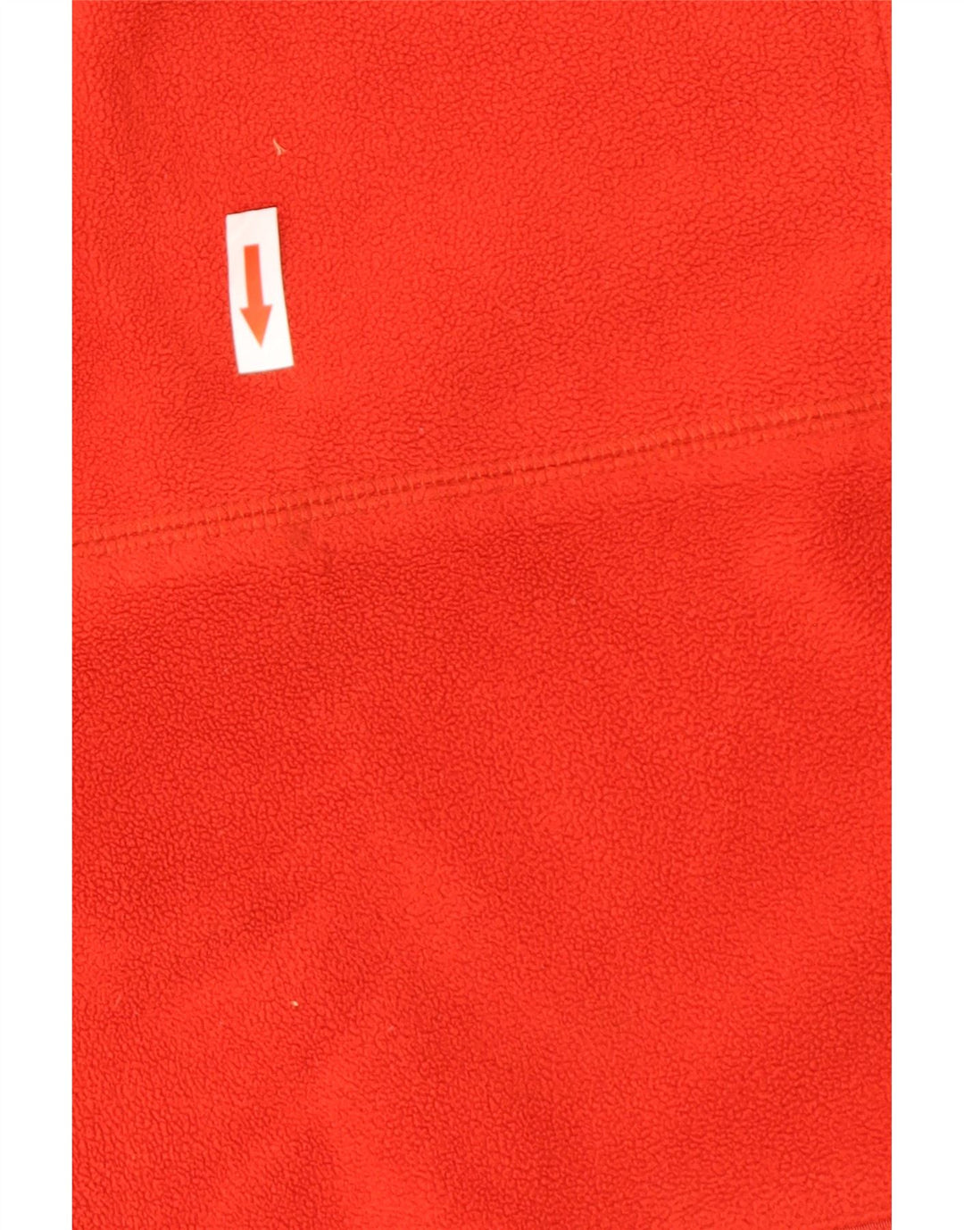 Asics Womens Zip Neck Fleece Jumper Medium Red Polyester