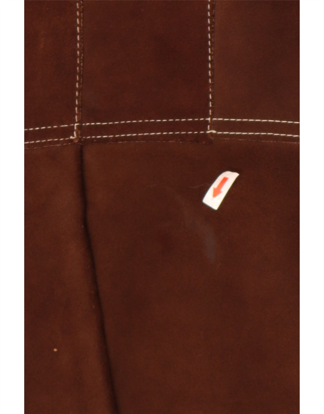 Vintage Womens Suede Waistcoat UK 12 Medium Brown