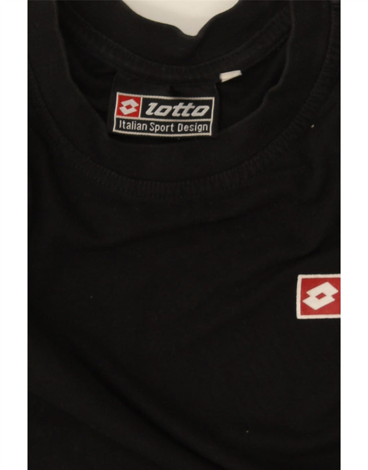 Lotto Mens T-Shirt Top Large Black