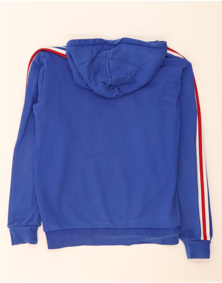 Adidas Mens Hoodie Jumper Small Blue Cotton