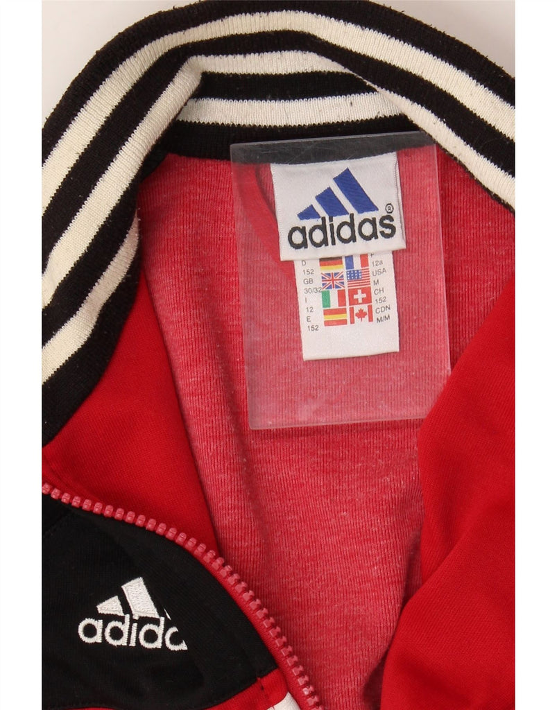 ADIDAS Boys Tracksuit Top Jacket 11-12 Years Black Colourblock Vintage Adidas and Second-Hand Adidas from Messina Hembry 