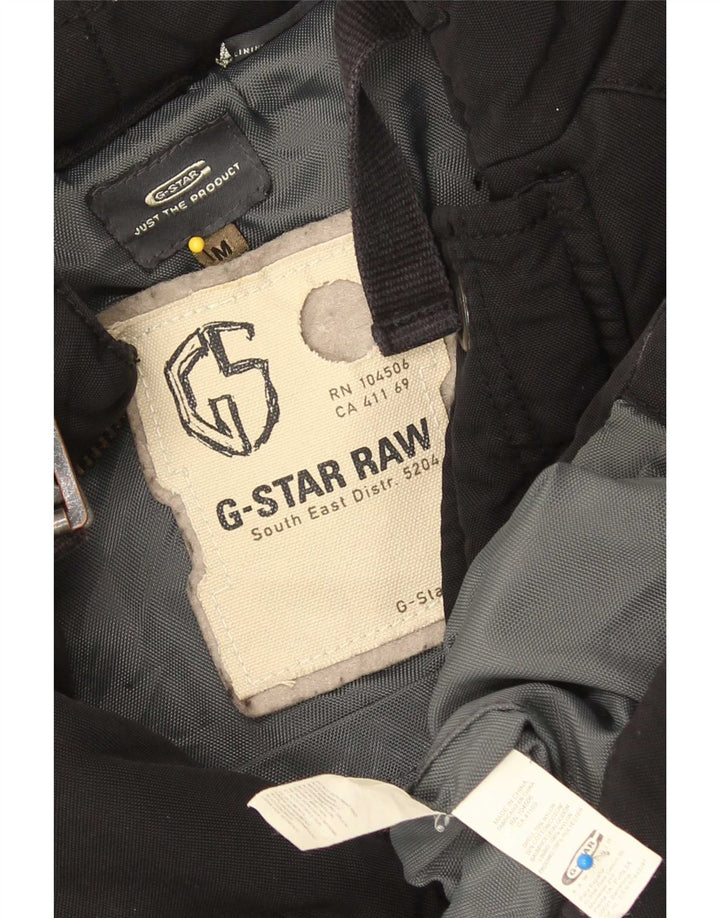 G-Star Mens Padded Jacket UK 38 Medium Black Nylon