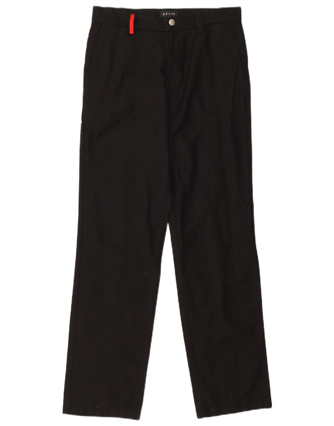 Belfe Mens Trousers UK 30 W30 L31 Black Cotton