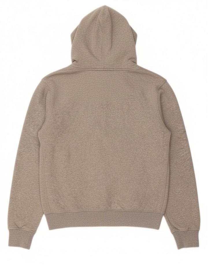 NIKE Mens Zip Hoodie Sweater XS Grey Cotton