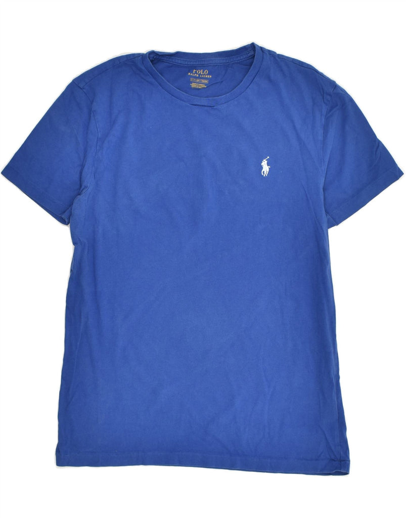 POLO RALPH LAUREN Boys T-Shirt Top 15-16 Years Small Blue Cotton | Vintage Polo Ralph Lauren | Thrift | Second-Hand Polo Ralph Lauren | Used Clothing | Messina Hembry 