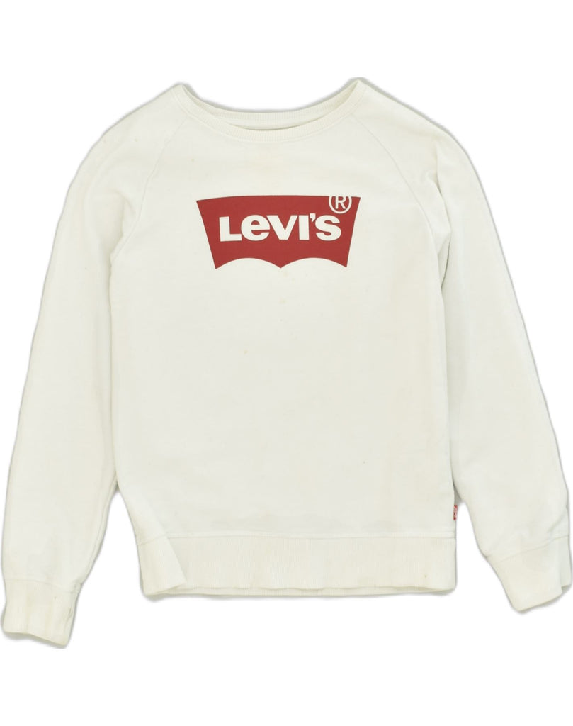 LEVI'S Boys San Francisco Graphic Sweatshirt Jumper 11-12 Years White | Vintage Levi's | Thrift | Second-Hand Levi's | Used Clothing | Messina Hembry 