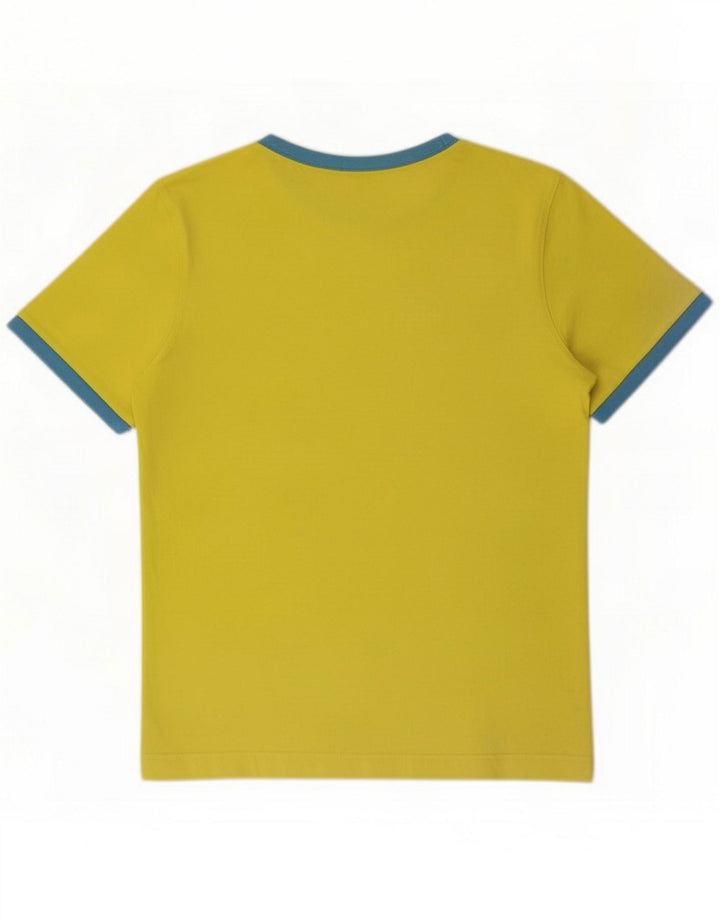 Puma Mens Graphic T-Shirt Top Small Yellow