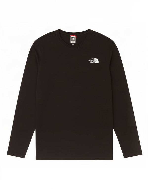 The North Face Mens Graphic Top Long Sleeve Small Black Cotton
