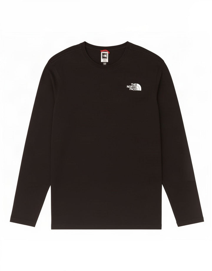 The North Face Mens Graphic Top Long Sleeve Small Black Cotton