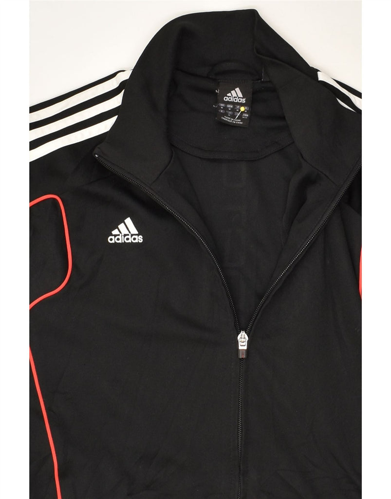 ADIDAS Mens Tracksuit Top Jacket Medium Black Polyester | Vintage Adidas | Thrift | Second-Hand Adidas | Used Clothing | Messina Hembry 