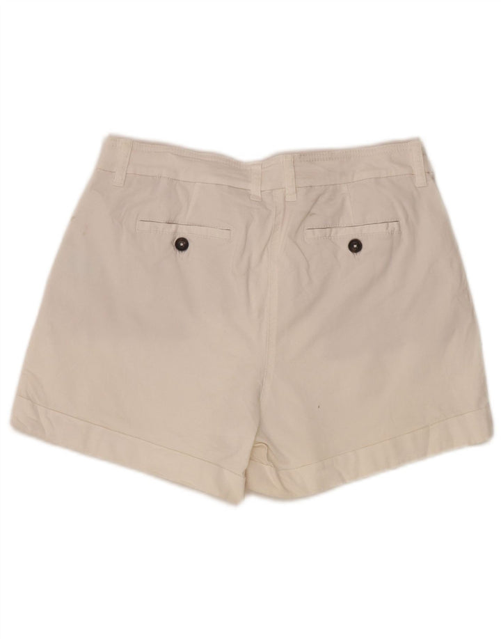 Boden Womens Chino Shorts UK 12 Medium W30 White Cotton