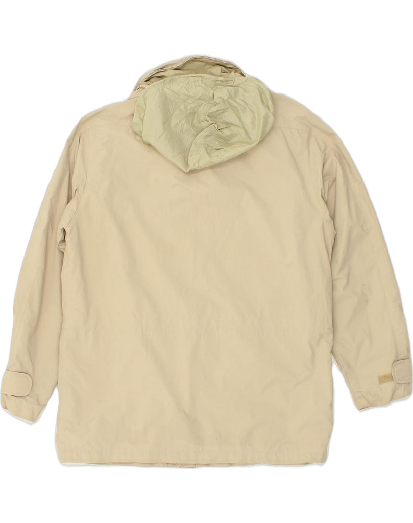 FILA Mens Hooded Utility Jacket IT 50 Large Beige Nylon | Vintage Fila | Thrift | Second-Hand Fila | Used Clothing | Messina Hembry 