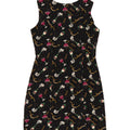 JILLIAN Womens 2000 Abstract Pattern Sheath Dress UK 12 Medium  Black Vintage Jillian and Second-Hand Jillian from Messina Hembry 