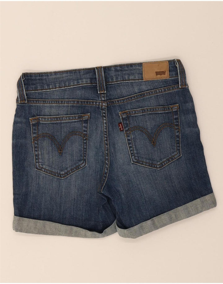 LEVI'S Womens Denim Shorts W25 XS Navy Blue Cotton Vintage Levi's and Second-Hand Levi's from Messina Hembry 