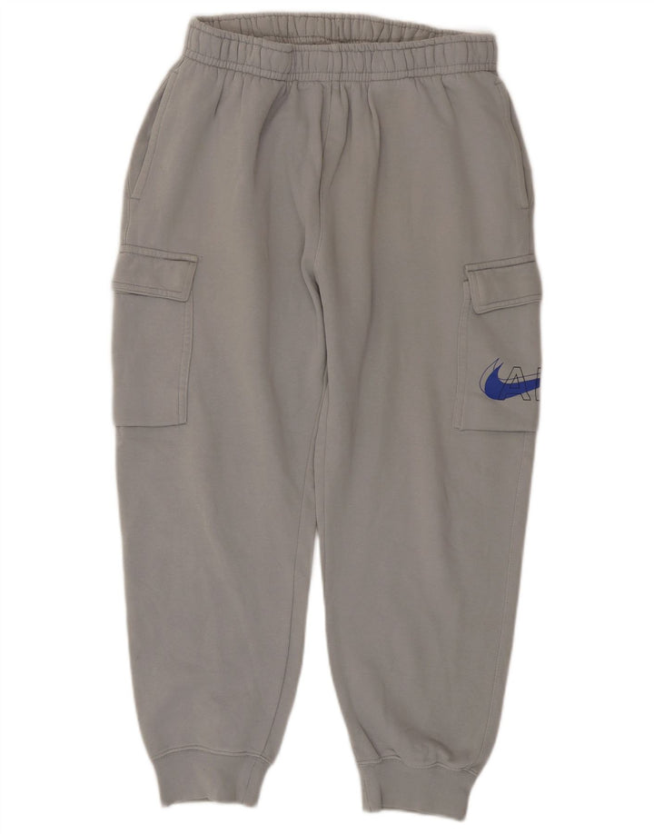 Nike Mens Cargo Crop Tracksuit Trousers Joggers Medium Grey Cotton