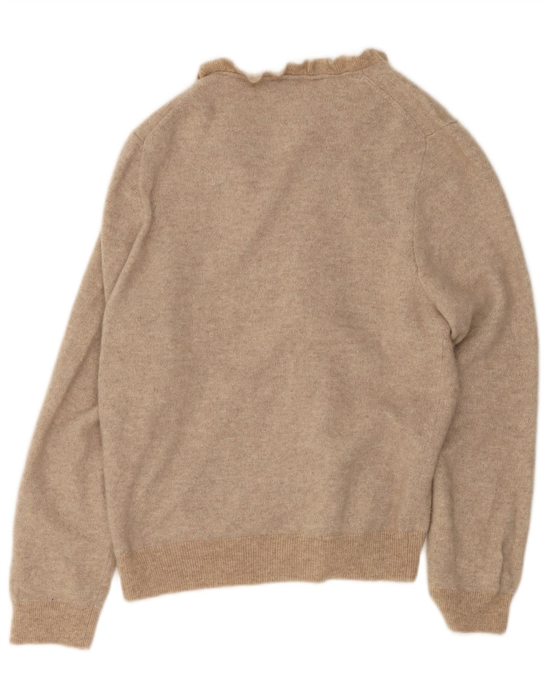 J. Crew Womens Cardigan Sweater UK 18 XL Beige Wool
