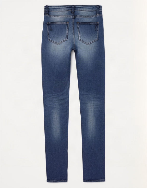 Calvin Klein Womens Skinny Jeans W29 L32 Blue Cotton