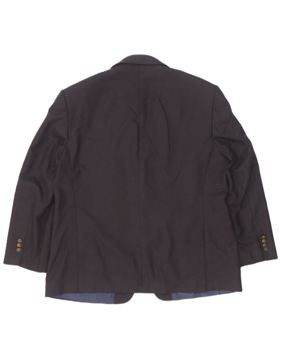 Marks & Spencer Mens 2 Button Blazer Jacket UK 46 XL Navy Blue Polyester