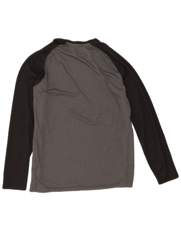 Mountain Warehouse Mens IsoCool Top Long Sleeve Small Grey Colourblock