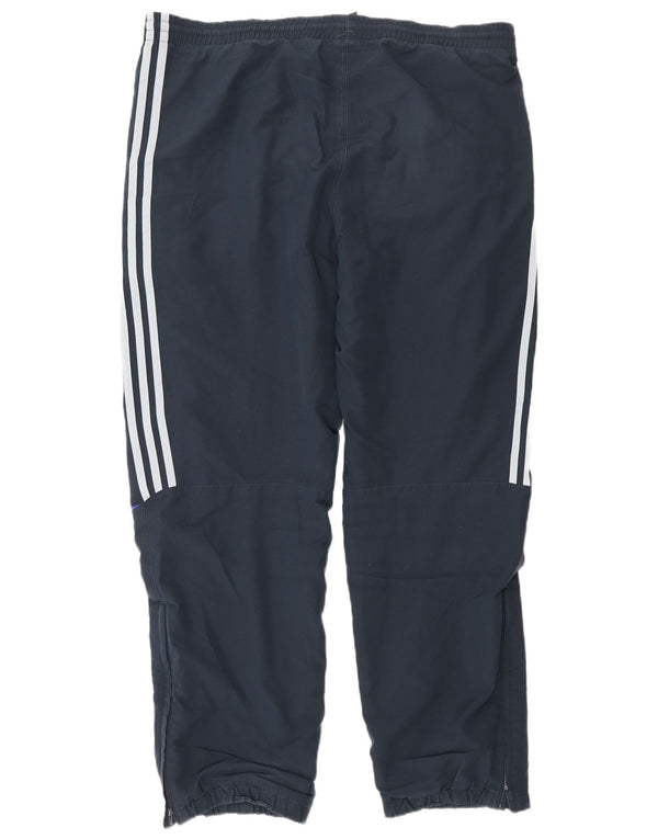 Adidas Mens Tracksuit Trousers Joggers UK 40/42 Medium Navy Blue Polyester