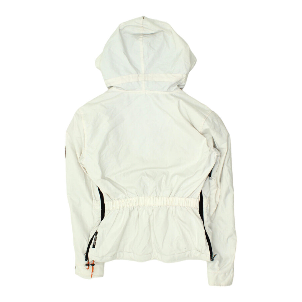 Ladakh Karakorom Expedition Mens White Hooded Anorak Jacket | Vintage Outdoors | Vintage Messina Hembry | Thrift | Second-Hand Messina Hembry | Used Clothing | Messina Hembry 