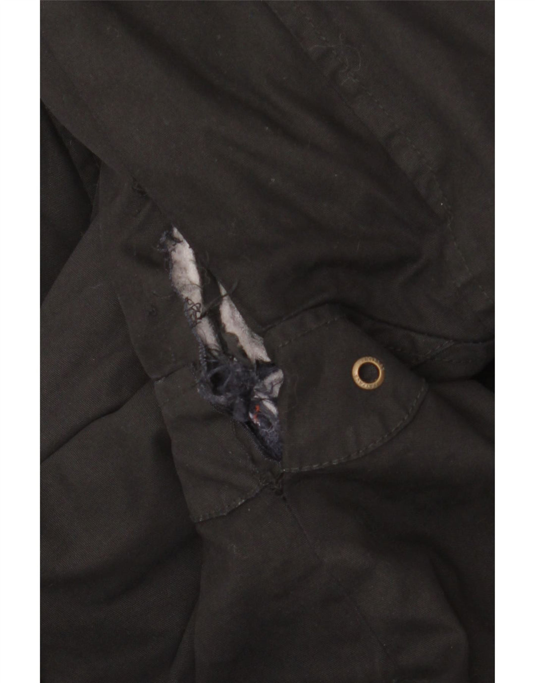 Fat Face Mens Waxed Cotton Jacket UK 40 Large Black