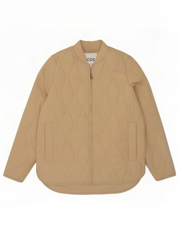 Cos Mens Quilted Jacket UK 34 XS Beige Polyester