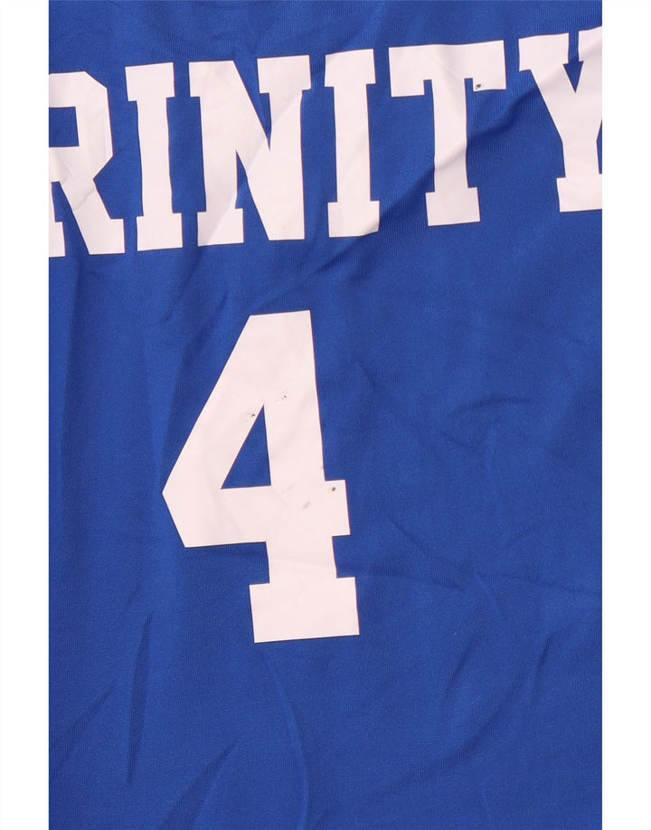 NIKE Womens Graphic T-Shirt Top UK 10 Small Blue Colourblock Polyester