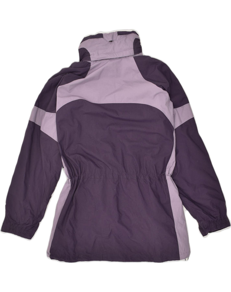 COLUMBIA Womens Windbreaker Jacket UK 14 Large Purple Colourblock Nylon | Vintage Columbia | Thrift | Second-Hand Columbia | Used Clothing | Messina Hembry 