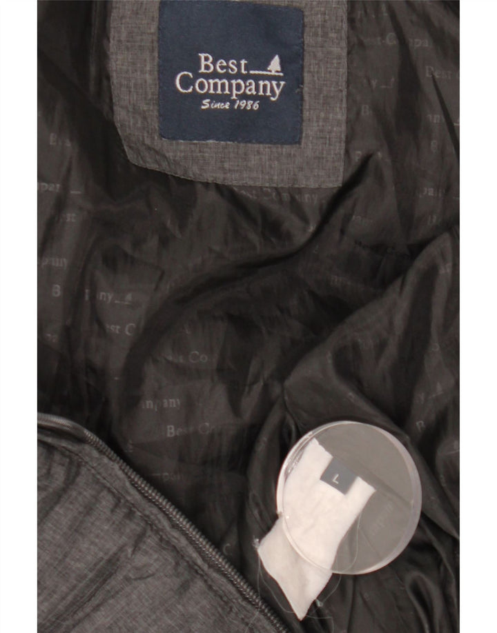 BEST COMPANY Womens Padded Jacket UK 14 Large Grey