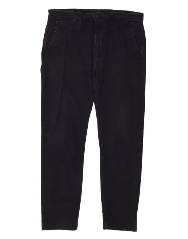 ZARA Mens Slim Chino Trousers EU 40 Medium W31 L27 Navy Blue