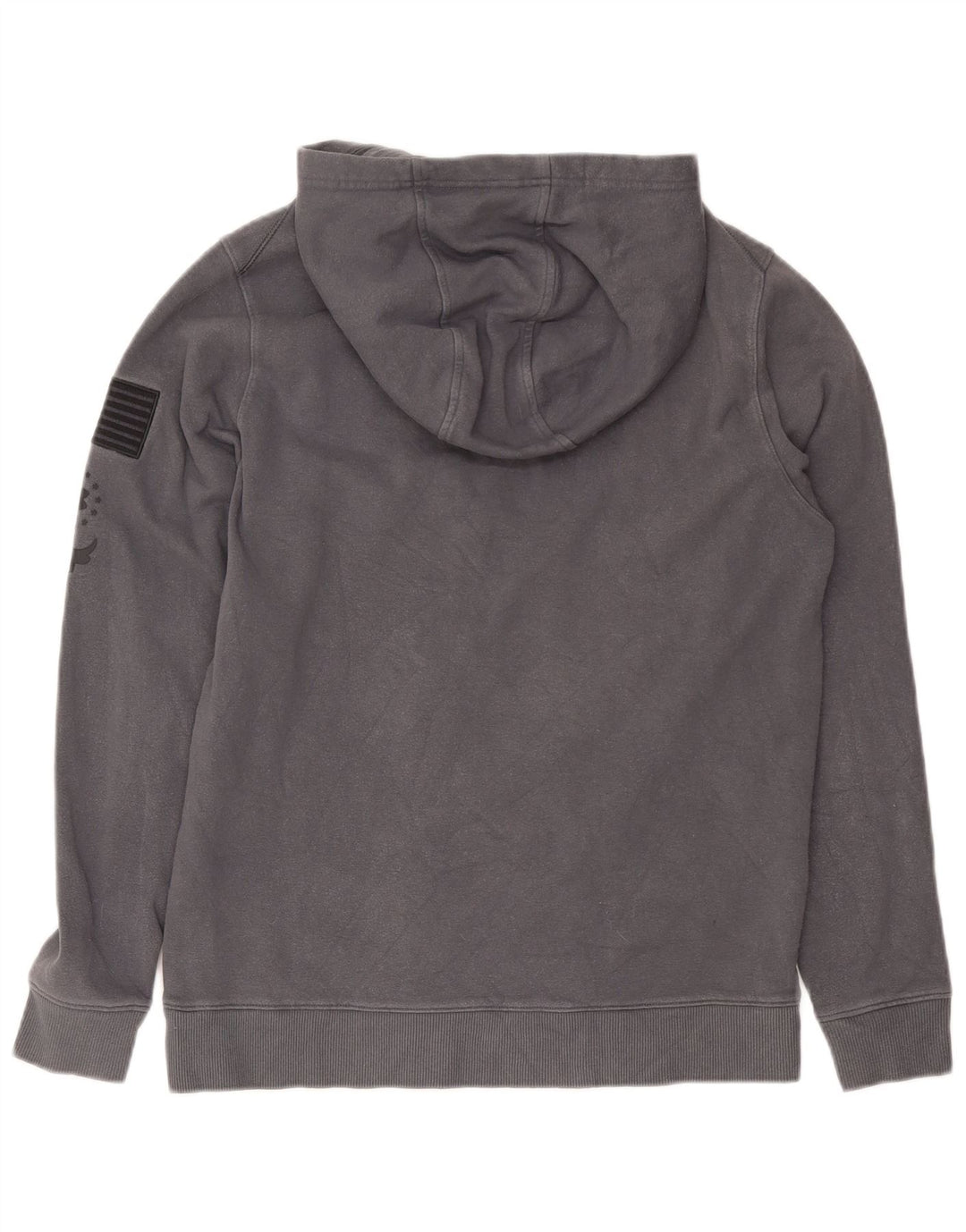 Under Armour Mens Graphic Hoodie Jumper Medium Grey Cotton