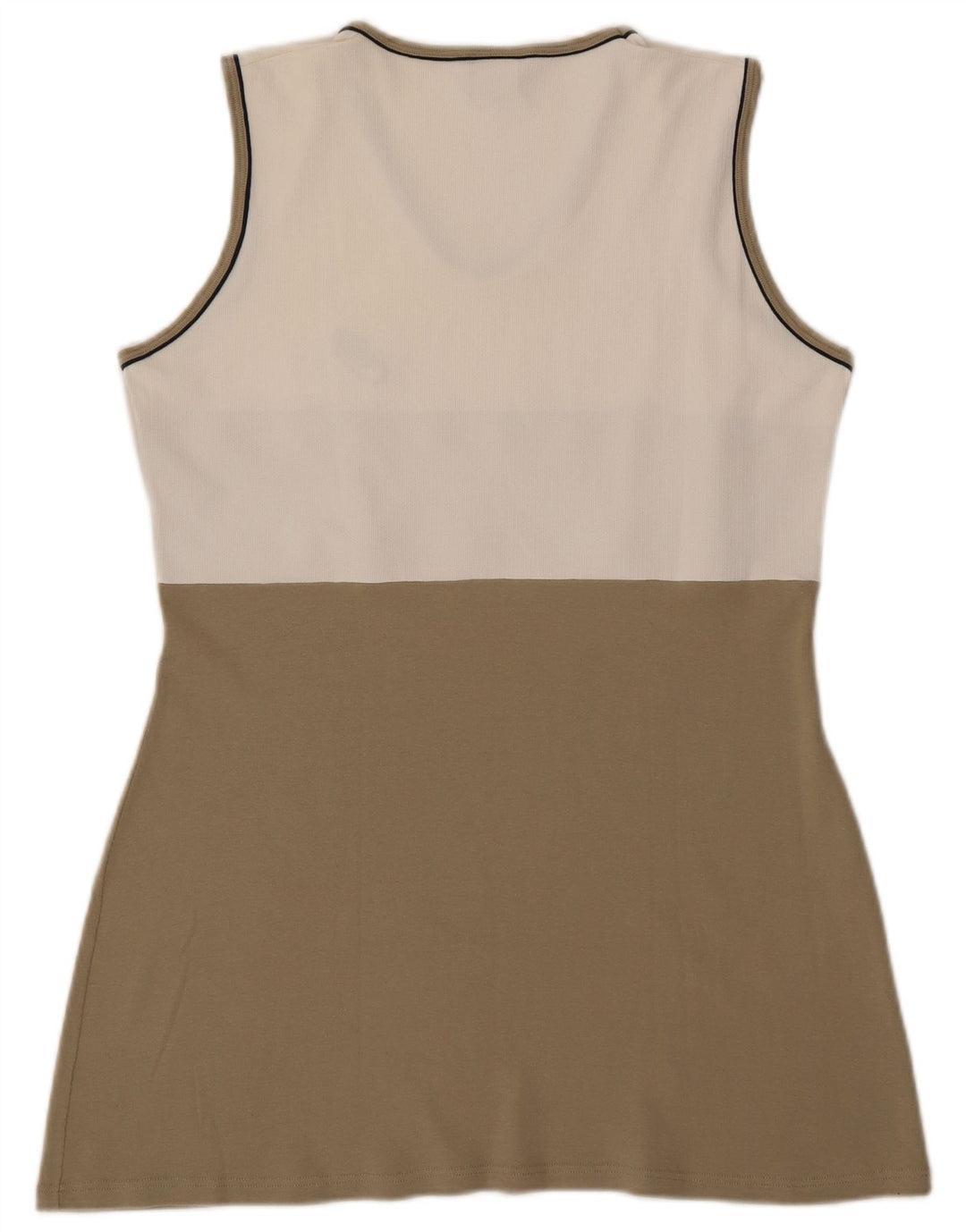 ASICS Womens Tennis Dress UK 18 XL Beige Colourblock Cotton