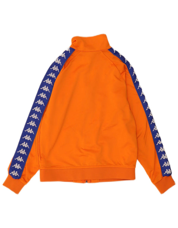 Kappa Boys Graphic Tracksuit Top Jacket 11-12 Years Orange Colourblock